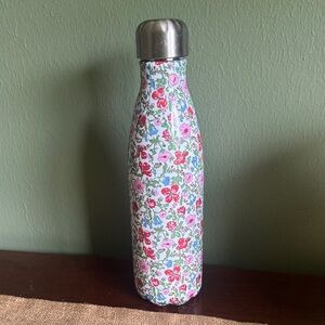 Starbucks 2017 Swell & Liberty Fabrics Insulated Bottle 17oz Pink Blue Flowers